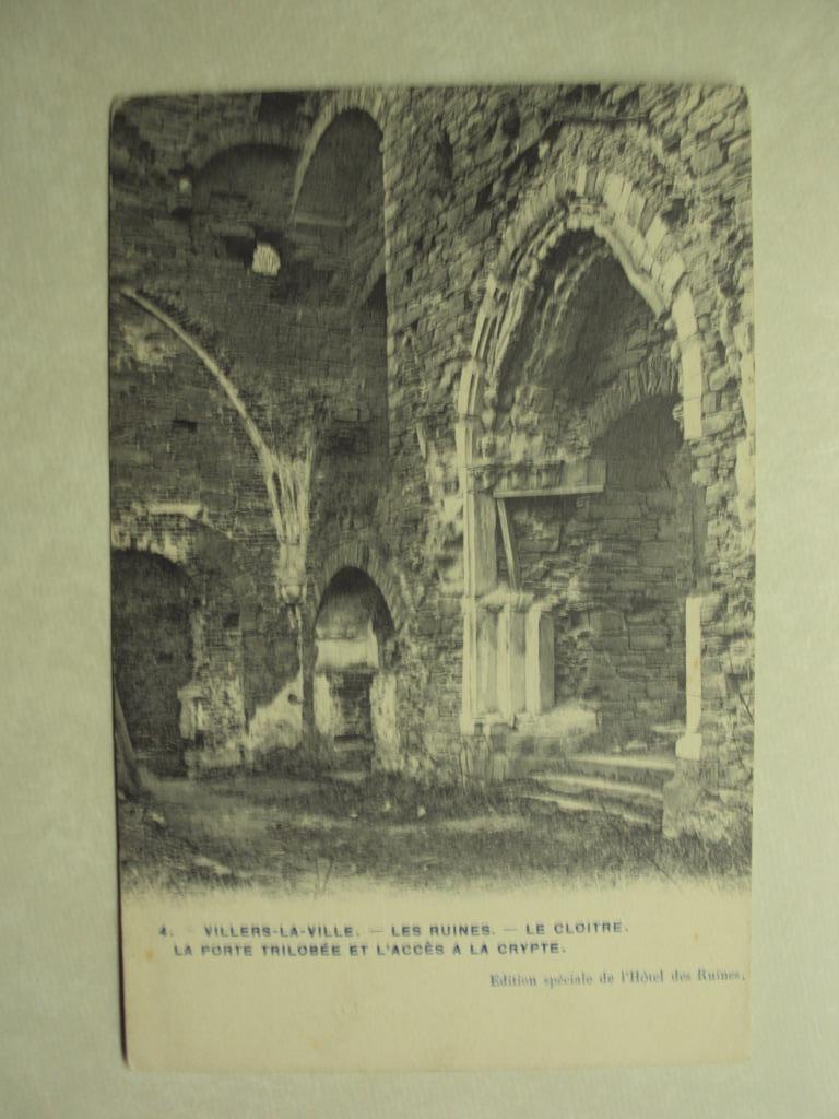 60093 - VILLERS-LA-VILLE - LES RUINES - LE CLOITRE -2 FOTO'S, Collections, Envoi
