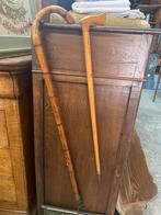 2 wandelstokken in hout 10€/st, Diversen, Wandelstokken, Ophalen of Verzenden