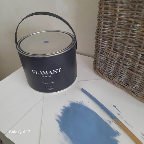 Pot de peinture Flamant - bleu - Copenhagen Blue - 2.5L, Bricolage & Construction, Peinture, Vernis & Laque, Comme neuf, Peinture