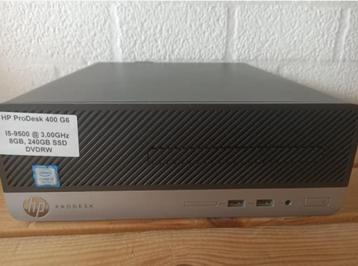 HP Prodesk 400 g6 i5-9500 3.0ghz, 8gb mem, 256gb ssd, win11 beschikbaar voor biedingen
