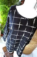 vintage dressing zwart wit T-shirt, Zwart, Maat 42/44 (L), Ophalen of Verzenden, Lange mouw
