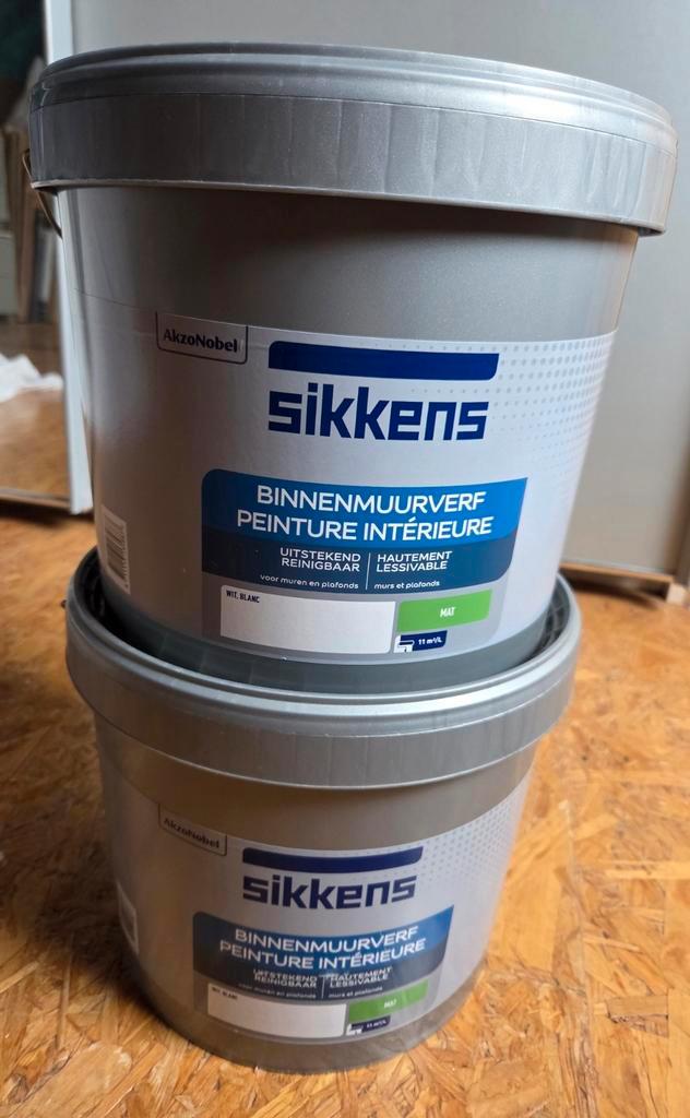 Sikkens muur en plafondverf, Doe-het-zelf en Bouw, Verf, Beits en Lak, Wit, Ophalen