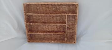 Range couverts ikea en osier, Comme neuf, Osier