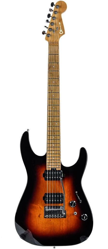 Charvel Pro-Mod DK24 HH 2PT CM Three-Tone Sunburst, Muziek en Instrumenten, Snaarinstrumenten | Gitaren | Elektrisch, Nieuw, Solid body
