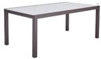 Table de jardin extensible - 180/260x100 cm moka/marron, Enlèvement, Carré, Neuf, Aluminium