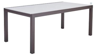 Table de jardin extensible - 180/260x100 cm moka/marron