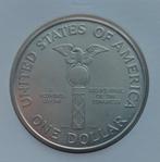 USA one dollar 1989 D zilver, Congress Bicentennial, Postzegels en Munten, Ophalen of Verzenden, Noord-Amerika, Losse munt, Zilver
