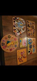 6 houten legpuzzels, Kinderen en Baby's, Speelgoed | Kinderpuzzels, Ophalen of Verzenden, Gebruikt