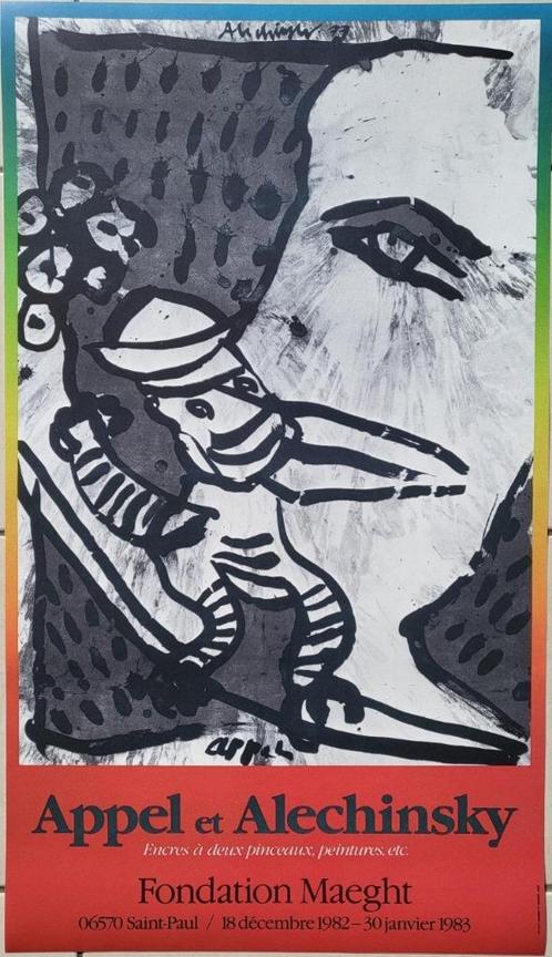 Karel Appel - Pierre Alechinsky - Galerie Maeght - 1980, Antiquités & Art, Art | Lithographies & Sérigraphies, Envoi