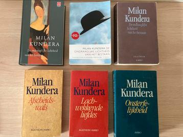 Milan Kundera - 6 verschillende boeken