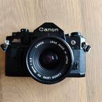 Canon A-1 met lens Canon FD 28 MM 1:2.8, Audio, Tv en Foto, Fotocamera's Analoog, Ophalen of Verzenden, Zo goed als nieuw, Canon