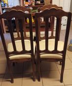 chaises classiques en chêne, siège à rénover, Klassiek, Brun, Enlèvement, Utilisé