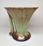 Art Deco druipglazuur aardewerk trompetvaas, Katwijk 1930., Ophalen of Verzenden