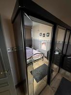 Grande armoire 3 ports coulissantes avec miroirs très solide, Maison & Meubles, Enlèvement, Comme neuf