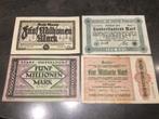 Allemagne 4 billets différents, Enlèvement ou Envoi, Allemagne