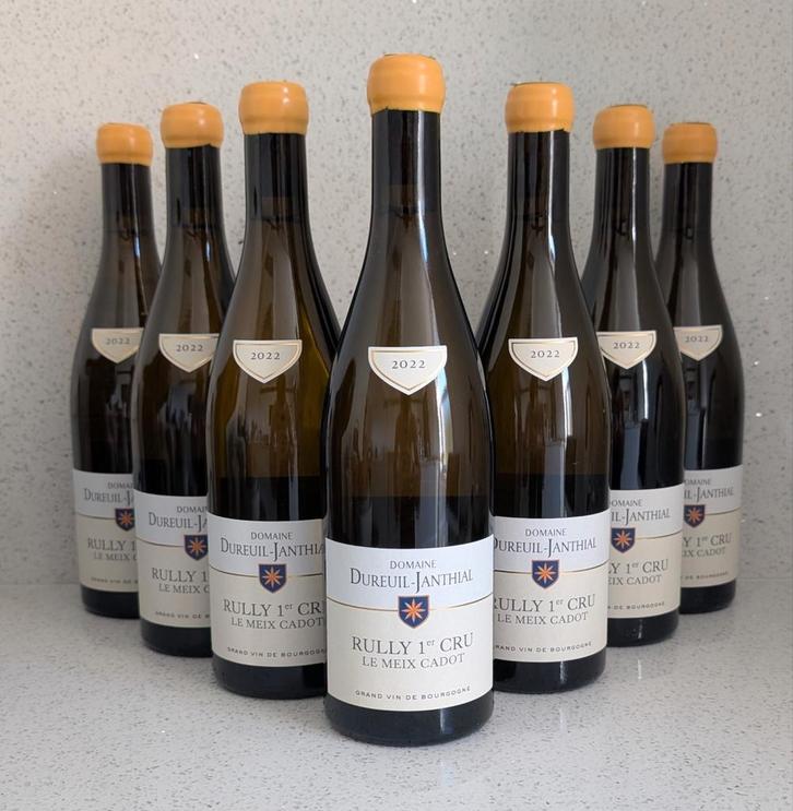 Rully 1er Cru "Meix Cadot" Vincent Dureuil 2022, Verzamelen, Wijnen, Nieuw, Witte wijn, Frankrijk, Vol, Ophalen of Verzenden