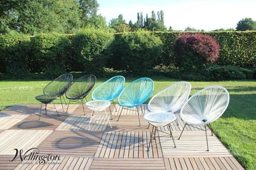 Nieuwe acapulcostoelen - diverse kleuren [UITVERKOOP], Tuin en Terras, Tuinstoelen, Nieuw, Metaal, Stapelbaar, Ophalen