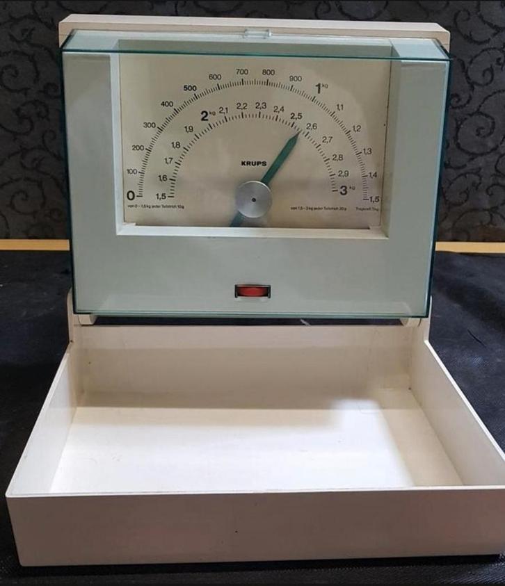 Vintage KRUPS keukenweegschaal jaren 70 (deco), Verzamelen, Retro, Ophalen