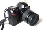 Nikon D70 + Nikkor af 28-80 G + 2 batteries..., Enlèvement ou Envoi, Moins de 4 fois, 6 Mégapixel, Utilisé