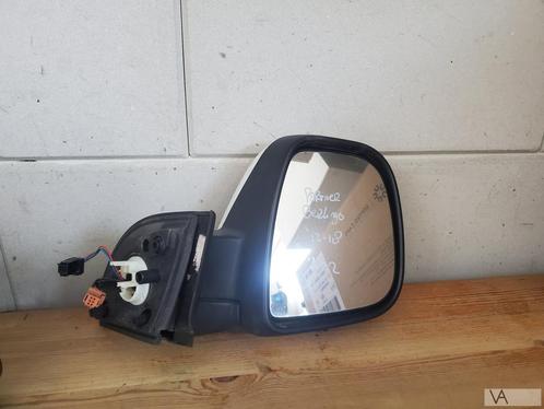 Peugeot Partner Citroen Berlingo spiegel rechts wit 12 - 17, Auto-onderdelen, Spiegels, Peugeot, Gebruikt, Ophalen of Verzenden