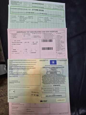 Opel Astra 1.6 i essence 2004 à 182500 km, Achat, Boîte manuelle, 5 portes, 5 places