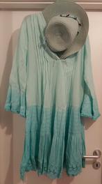 Robe vert d'eau tie and dye et chapeau assorti - Corte Hindu, Vert, Enlèvement ou Envoi, Neuf