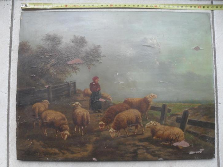 Olieverf op hout door Arthur de Waerhert 1881-1944, Antiek en Kunst, Kunst | Schilderijen | Klassiek, Ophalen of Verzenden