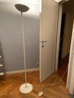 Lampadaire / Lampe sur pied / Ampoule halogène / Métal blanc, Ophalen, Gebruikt, Metaal, 150 tot 200 cm