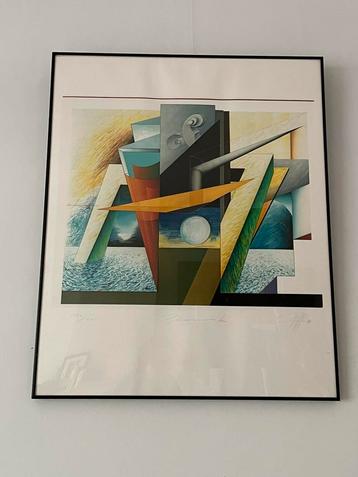 Grafisch kunstwerk - gesigneerd beschikbaar voor biedingen