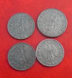 Quatre pièces de monnaie du 3ième Reich 1941-1944, Collections, Enlèvement, Armée de terre