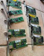 Carte réseaux 10/100 Mbs , 3Com, Intel +cartes diverses, Ophalen, Gebruikt