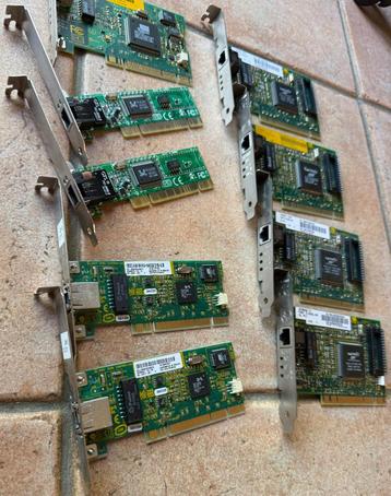 Carte réseaux 10/100 Mbs , 3Com, Intel +cartes diverses beschikbaar voor biedingen