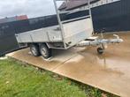 Dubbelasser aanhangwagen 305x155 ongeremd met certificaat, Auto diversen, Aanhangers en Bagagewagens, Ophalen, Zo goed als nieuw