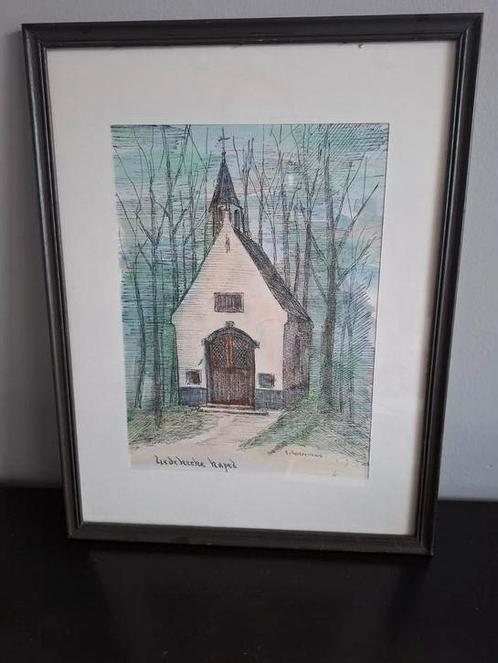 Mooie ets van Emiel Goeminne, Antiek en Kunst, Kunst | Litho's en Zeefdrukken, Ophalen of Verzenden