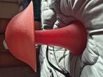Vintage glazen mushroom lamp 70's, Ophalen
