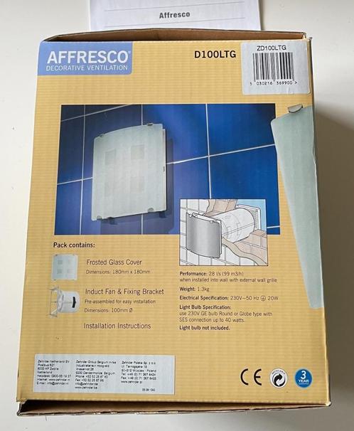 ZEHNDER Badkamerventilator met licht, Doe-het-zelf en Bouw, Ventilatie en Afzuiging, Nieuw, Ventilator en Afzuiger