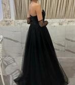 Robe de soirée, Omur inn, Noir, Porté, Robe de mariée