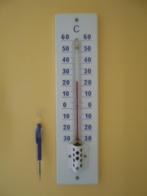 emaille grote thermometer 400x100, geen replica, Antiek en Kunst, Ophalen of Verzenden