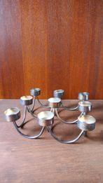 Bougeoir à bougie chauffe-plat en argent, Moins de 25 cm, Comme neuf, Enlèvement, Chandelier