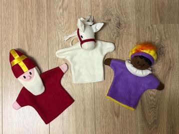 Handpoppen Sint (3 stuks) beschikbaar voor biedingen