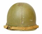 WW2 US army M-1 helm met invasiestreep, Verzamelen, Verzenden, Landmacht, Helm of Baret
