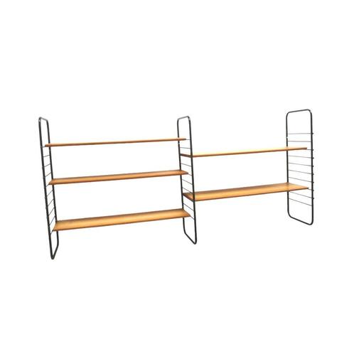 Vintage wandsysteem wandrek jaren '60 '70 midcentury retro, Huis en Inrichting, Woonaccessoires | Wandplanken en Boekenplanken