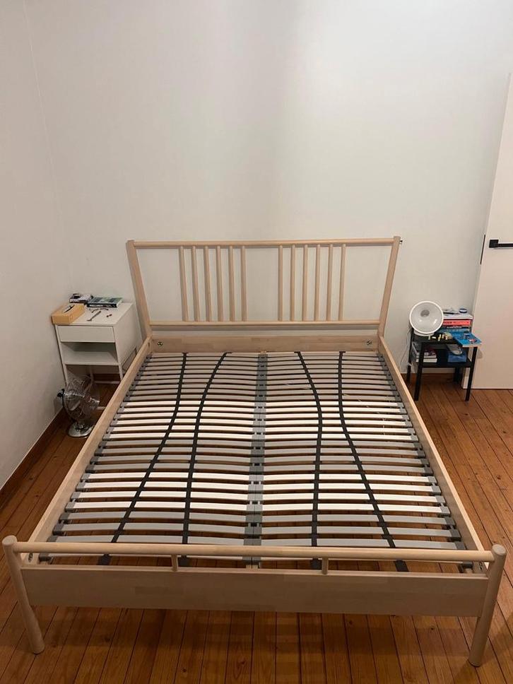 Tweepersoonsbed en tweepersoonsmatras, Huis en Inrichting, Slaapkamer | Bedden, Gebruikt, Ophalen