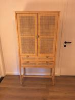 Kast in Rotan t.w.v. 450 EUR - 170 x 85 cm, Ophalen, Met deur(en), Zo goed als nieuw, Minder dan 150 cm