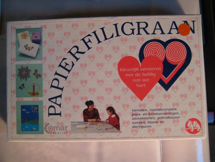 Papierfiligraanset - Comar, Hobby & Loisirs créatifs, Bricolage, Utilisé, Bricolage, Enlèvement ou Envoi
