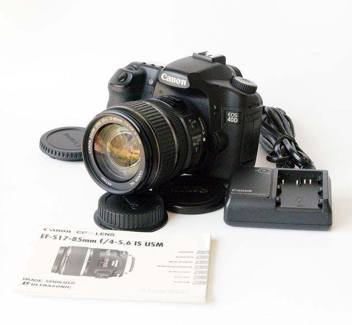 Canon 40D met 17-85 lens, beeldstabilisatie, TV, Hi-fi & Vidéo, Appareils photo numériques, Comme neuf, Canon, Enlèvement