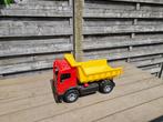Grote speelgoed vrachtwagen  geel rood, Kinderen en Baby's, Ophalen, Zo goed als nieuw