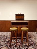 Klassiek Engelse Chesterfield Bar met Barkrukken, Ophalen of Verzenden