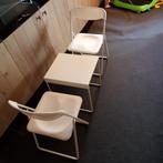 eetsetje tafeltje met 2 stoeltjes, Caravans en Kamperen, Ophalen of Verzenden, Zo goed als nieuw, Campingstoel