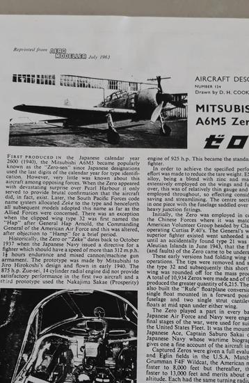 Mitsubishi A6M5 Zero-sen Aero Modeller beschikbaar voor biedingen